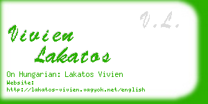 vivien lakatos business card